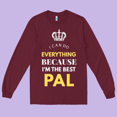I'm The Best Pal Long Sleeve Tee Designed By Artisfamous