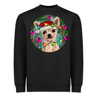 Black Christmas Chihuahua Heavyweight Sweatshirt - RanaPortraitStore