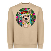 Mushroom Christmas Chihuahua Heavyweight Sweatshirt - RanaPortraitStore