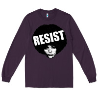 Plum angela davis speaking Long Sleeve Tee - artisFamous