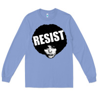 Colony Blue angela davis speaking Long Sleeve Tee - artisFamous