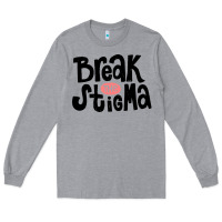 Heather Grey end the stigma merch Long Sleeve Tee - artisFamous