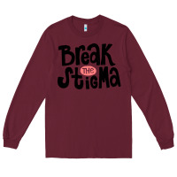 Burgundy end the stigma merch Long Sleeve Tee - artisFamous