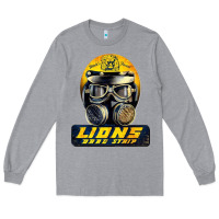 Heather Grey lions drag speed Long Sleeve Tee - artisFamous