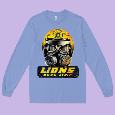 Lions Drag Speed Long Sleeve Tee Designed By Artisfamous