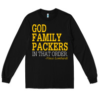 Black god family packers in that order Long Sleeve Tee - artisFamous