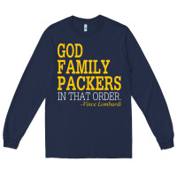 Navy god family packers in that order Long Sleeve Tee - artisFamous