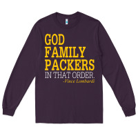 Plum god family packers in that order Long Sleeve Tee - artisFamous