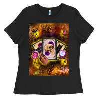Black tarot cards Ladies Tee - BundleAndBundleShop