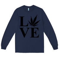 Navy love weed 420 Long Sleeve Tee - artisFamous