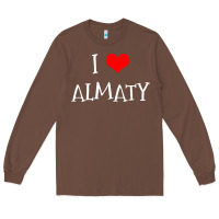 Chestnut i love almaty city Long Sleeve Tee - artisFamous