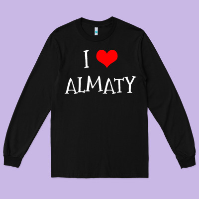 I Love Almaty City Long Sleeve Tee Designed By Artisfamous