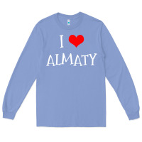Colony Blue i love almaty city Long Sleeve Tee - artisFamous