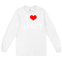 White i love almaty city Long Sleeve Tee - artisFamous
