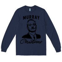 Navy murray christmas Long Sleeve Tee - artisFamous