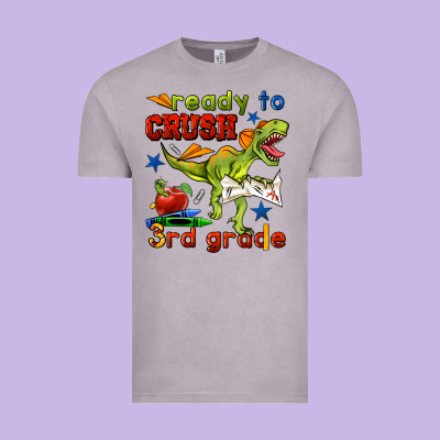 Ready To Crush 3rd Grade Vintage Tee Designed By Bundleandbundleshop