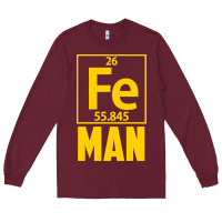 Burgundy fe man funny superhero for halloween Long Sleeve Tee - artisFamous
