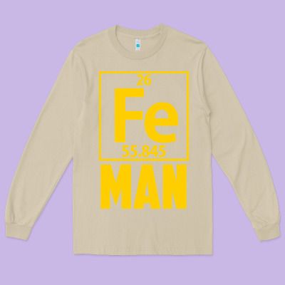 Fe Man Funny Superhero For Halloween Long Sleeve Tee Designed By Artisfamous