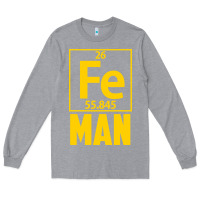 Heather Grey fe man funny superhero for halloween Long Sleeve Tee - artisFamous