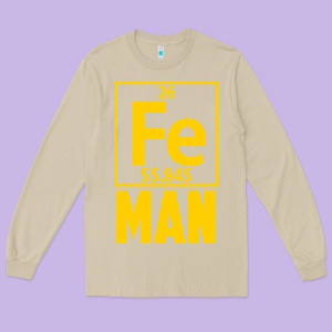 Fe Man Funny Superhero For Halloween Long Sleeve Tee Designed By Artisfamous