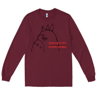 Burgundy best studio ghibli Long Sleeve Tee - artisFamous