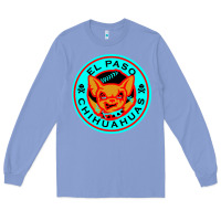 Colony Blue el paso chihuahuas cute chihuahua angry funny dog lover  t shirt Long Sleeve Tee - artisFamous