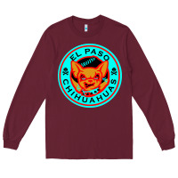 Burgundy el paso chihuahuas cute chihuahua angry funny dog lover  t shirt Long Sleeve Tee - artisFamous