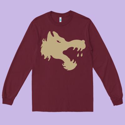 The Gray Wolf Of Battletech Long Sleeve Tee Designed By Artisfamous
