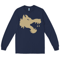 Navy The gray wolf of battletech Long Sleeve Tee - artisFamous