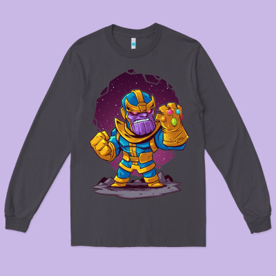 Cartoons Super Hero Strong Hands Long Sleeve Tee Designed By Artisfamous