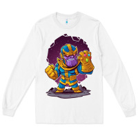 White cartoons super hero Strong Hands Long Sleeve Tee - artisFamous