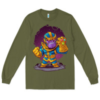 Army Green cartoons super hero Strong Hands Long Sleeve Tee - artisFamous