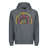 Rock autism awareness heart leopard rainbow Premium Hoodie - Artiststas