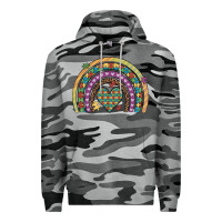 Slate Camo autism awareness heart leopard rainbow Premium Hoodie - Artiststas