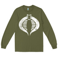 Army Green vintage cobra symbol Long Sleeve Tee - artisFamous