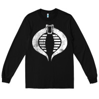 Black vintage cobra symbol Long Sleeve Tee - artisFamous