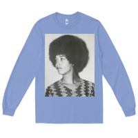 Colony Blue angela davis speaking Long Sleeve Tee - artisFamous
