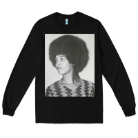 Black angela davis speaking Long Sleeve Tee - artisFamous