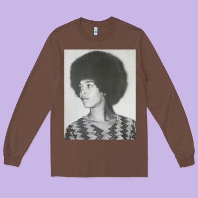 Angela Davis Speaking Long Sleeve Tee Designed By Artisfamous