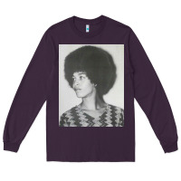Plum angela davis speaking Long Sleeve Tee - artisFamous