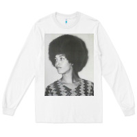 White angela davis speaking Long Sleeve Tee - artisFamous