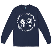 Navy animal liberation Long Sleeve Tee - artisFamous