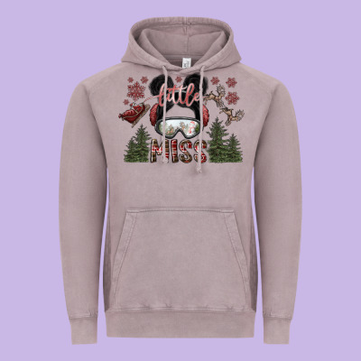 Little Miss Vintage Hoodie Designed By Sublimationcraftshop