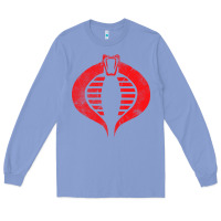 Colony Blue vintage cobra symbol Long Sleeve Tee - artisFamous