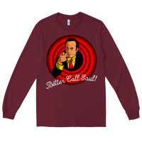 Burgundy bettercallsaul Long Sleeve Tee - artisFamous