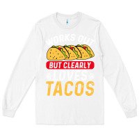 White tacos work out gym gift classic Long Sleeve Tee - artisFamous