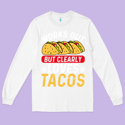 Tacos Work Out Gym Gift Classic Long Sleeve Tee Designed By Artisfamous
