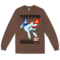 Chestnut taekwondo sport art Long Sleeve Tee - artisFamous