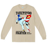 Mushroom taekwondo sport art Long Sleeve Tee - artisFamous