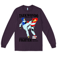 Plum taekwondo sport art Long Sleeve Tee - artisFamous